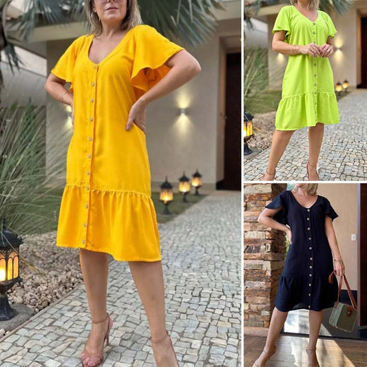 【S-2XL】💖Friss egyszínű ruhák