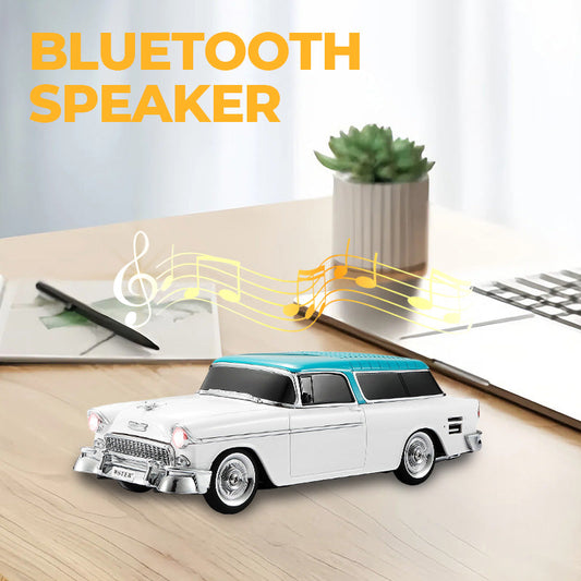 🔥 Retro Autó Modell Vezeték nélküli Bluetooth Hangszóró 🎁🎶