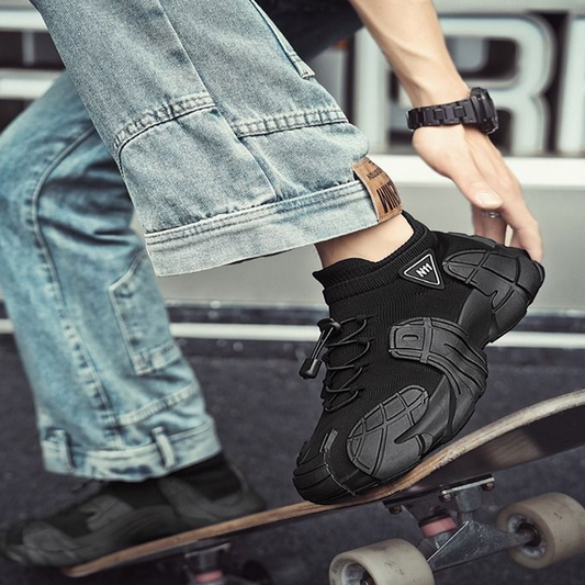 Lazulatos, lélegző, csúszásmentes hálós, vastag talpú cipő