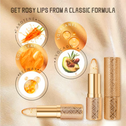 💄Luxus rúzs arany- és ezüstpelyhekkel, amely azonnal ragyogóvá teszi az arcszínt.