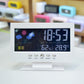 ⏰Digitális LED hőmérséklet- és páratartalom-monitor, időjárás-előrejelzés, LED asztali ébreszt