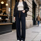 Women's Casual Drawstring Wide-Leg Jeans