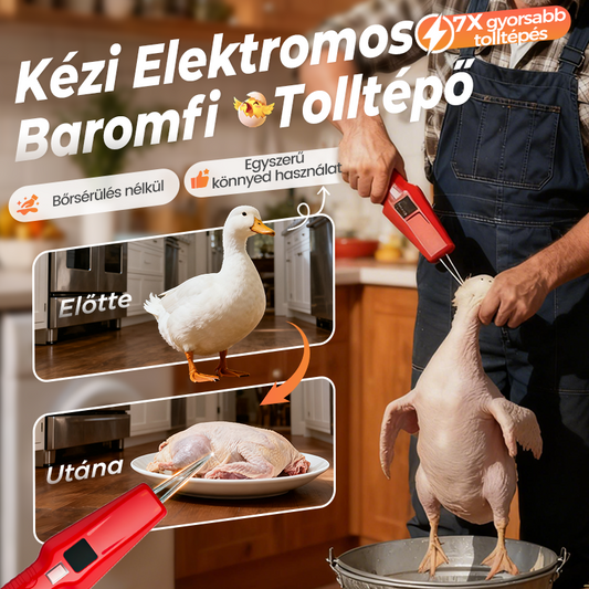 Elektromos baromfi-tolltépő gép – idő- és erőfeszítés-megtakarítás