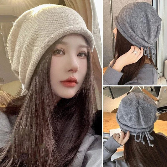 👒Állítható kötött sapka húzózsinórral 💕