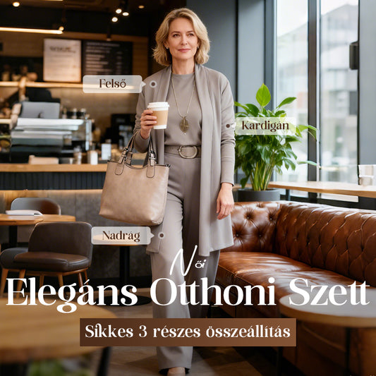 💝Hosszú kardigán szett, háromrészes