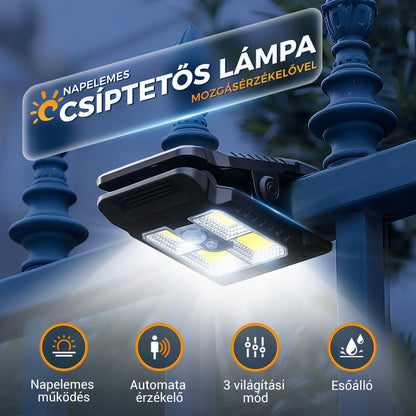 💡 Kültéri napelemes klipszes lámpa mozgásérzékelővel