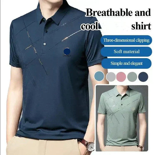 👕Férfi jégselyem sztreccs ing