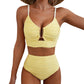 🔥 S-2XL 🌞 Női magas derekú bikini 🌊👙