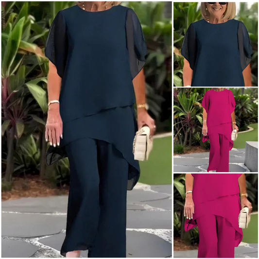 🔥【S-3XL】💖 Nyári népszerű, laza két részes szett (felső + alsó)