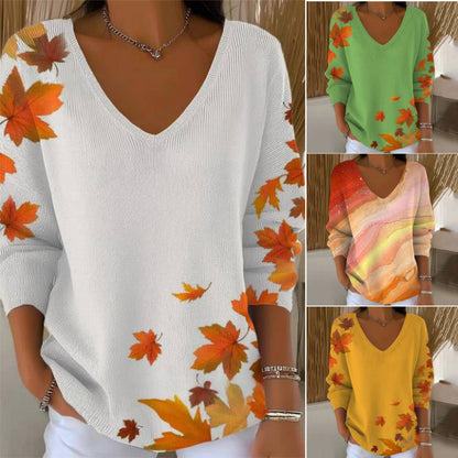 🍂 (S-4XL) 👚✨ Kötött pulóver hosszú ujjúval