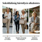 Női lezser V-nyakú felső és magas derekú nadrág szett