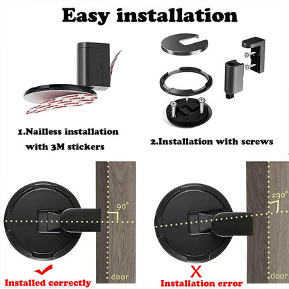 🚪Mechanikus padló ajtóstopper ingyenes 3M ragasztó matricával