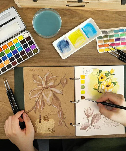 💖Hordozható festékkészlet Prémium akvarellkészlet