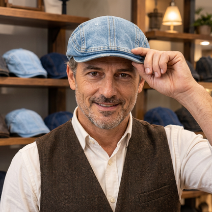 🧢 Unisex, vintage, kopottas beretlapos sapka