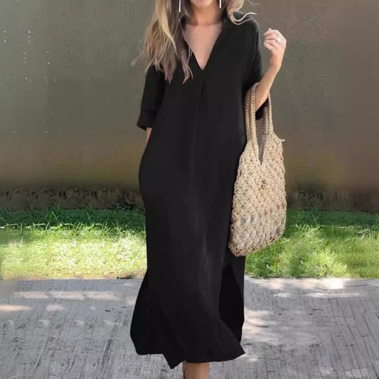 💖 Elegáns V-nyakú ruha