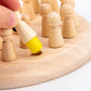 Fából készült Memory Match Stick sakk játék