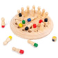 Fából készült Memory Match Stick sakk játék