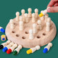 Fából készült Memory Match Stick sakk játék