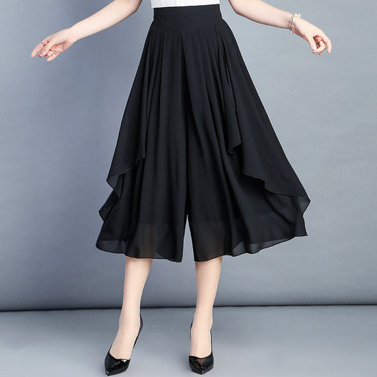 【M-3XL】👗Női magas derekú sifon nadrágok