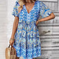 Boho V-nyakú nyaralási ruha