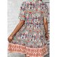 Boho V-nyakú nyaralási ruha