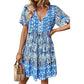 Boho V-nyakú nyaralási ruha