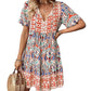 Boho V-nyakú nyaralási ruha