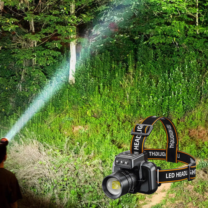 🔥🔦Erőteljes, rendkívül hosszú élettartamú fejlámpa