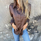 【S-2XL】👚Elegáns szatén hosszú ujjú ing