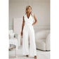 【M-2XL】💟Női ujjatlan V-nyakú egyszínű Jumpsuit
