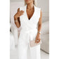 【M-2XL】💟Női ujjatlan V-nyakú egyszínű Jumpsuit