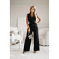 【M-2XL】💟Női ujjatlan V-nyakú egyszínű Jumpsuit