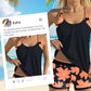 🌸👙 Női nyomtatott tankini és rövidnadrág 2 részes fürdőruha szett