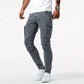 Férfi slim fit farmer funkcionális zsebekkel