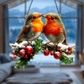 🐦✨Ólomüveg madár ablakfüggöny
