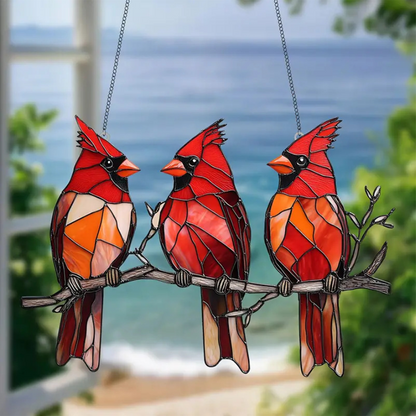 🐦✨Ólomüveg madár ablakfüggöny