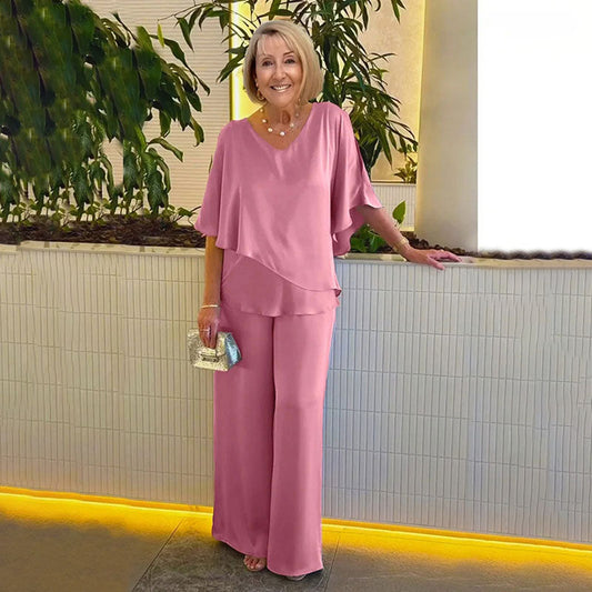 Kétrétegű, plusz méretű kétrészes szett