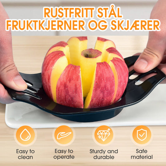 🍎 Rozsdamentes acél gyümölcskivájó és szeletelő