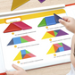 🎁A tökéletes ajándék🌟Gyerekek számára készült mágneses tangram puzzle készlet