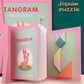 🎁A tökéletes ajándék🌟Gyerekek számára készült mágneses tangram puzzle készlet