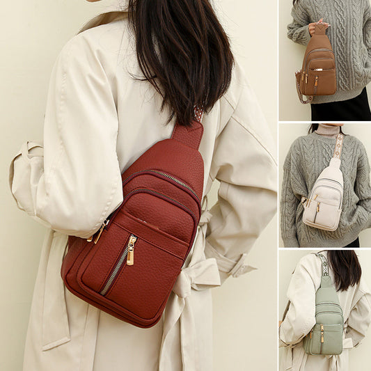 🔥 Női válltáska cipzárral👜