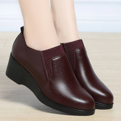 ✨Női műbőr rugalmas sarokkal rendelkező cipők