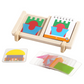 🧩 -✨【Geometrikus házréteges puzzle fa alapon】✨