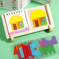 🧩 -✨【Geometrikus házréteges puzzle fa alapon】✨