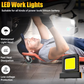 💡Állítható LED-es lámpa lítiumelemes szerszámokhoz