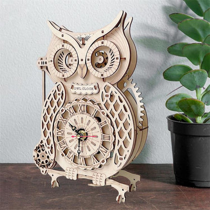 🦉Szuper fa mechanikus modell puzzle készlet🕰️