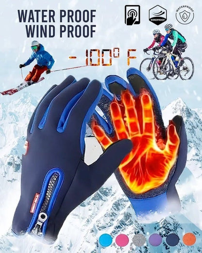 📱Érintőképernyő-kompatibilis🔥Meleg termikus kesztyű kerékpározáshoz, futáshoz és vezetéshez🧤