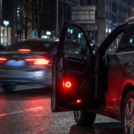 Univerzális autóajtó LED figyelmeztető mágneses érzékelő villogó lámpák