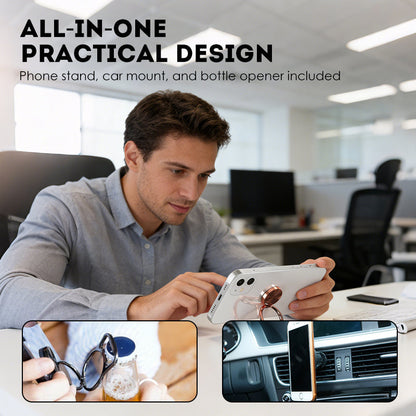 Többfunkciós telefon gyűrűs markolat és állvány