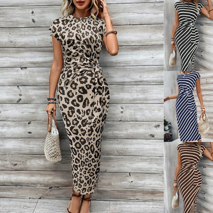 💕Női elegáns övvel ellátott ruha